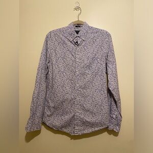 J. Crew Men's Blue Floral Shirt. Slim fit . Size S